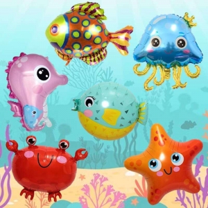 Set 6 bong bóng động vật biển